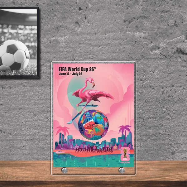 FIFA 8.5 x 11 World Cup 2026 Miami Host City Acrylic Plaque