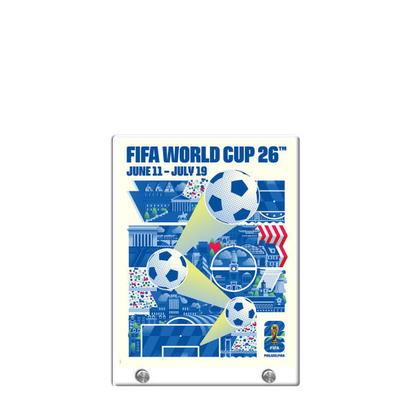 FIFA 8.5 x 11 World Cup 2026 Philadelphia Host City Acrylic Plaque