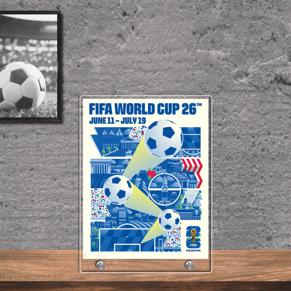 FIFA 8.5 x 11 World Cup 2026 Philadelphia Host City Acrylic Plaque