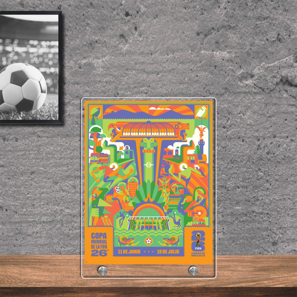 FIFA 8.5 x 11 World Cup 2026 Ciudad de Mexico Host City Acrylic Plaque