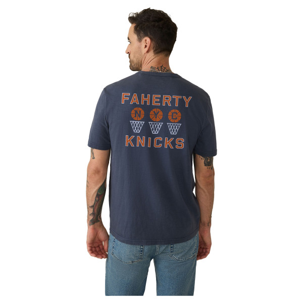 Футболка New York Knicks Navy Sunwashed