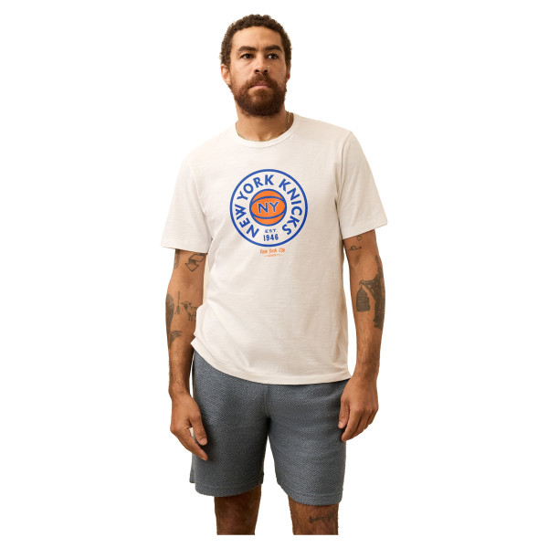 Футболка New York Knicks FAHERTY White Basketball Sunwashed