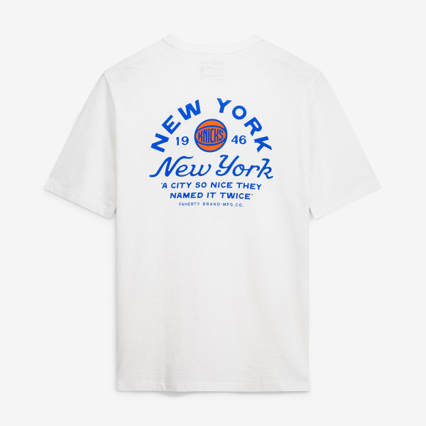 Футболка New York Knicks FAHERTY White So Nice They Named It Twice Sunwashed