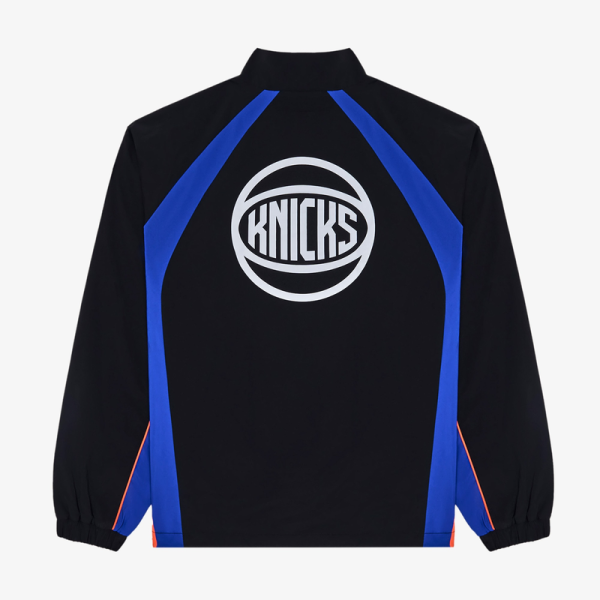Куртка Malbon Golf x New York Knicks Black Baseline Raglan Quarter-Zip