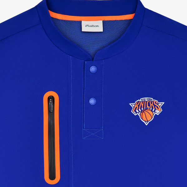 Malbon Golf x New York Knicks Blue Rucker Blade Button-Up Short Sleeve Windshirt