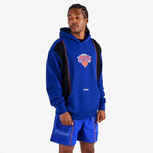 Толстовка Malbon Golf x New York Knicks Blue Borough