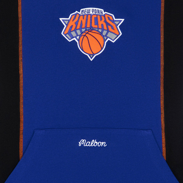 Толстовка Malbon Golf x New York Knicks Blue Borough