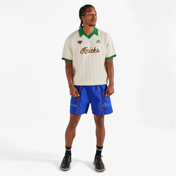 Поло Malbon Golf x New York Knicks Cream Uptown Knit