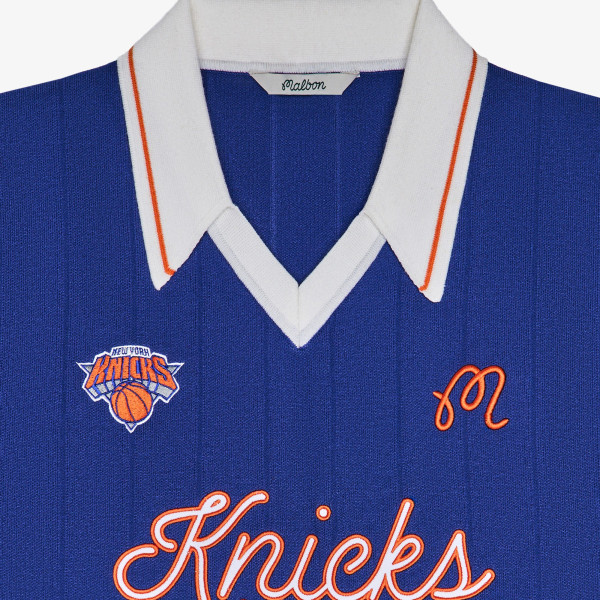 Поло Malbon Golf x New York Knicks Blue Uptown Knit