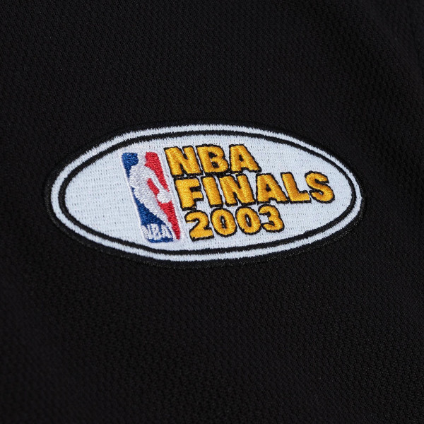 San Antonio Spurs Mitchell & Ness Black 2002-03 Black Authentic Sleeveless Shooting Shirt