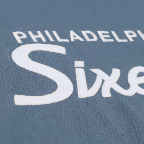 Футболка Philadelphia 76ers Mitchell & Ness Gray Thunderstorm Short Sleeve