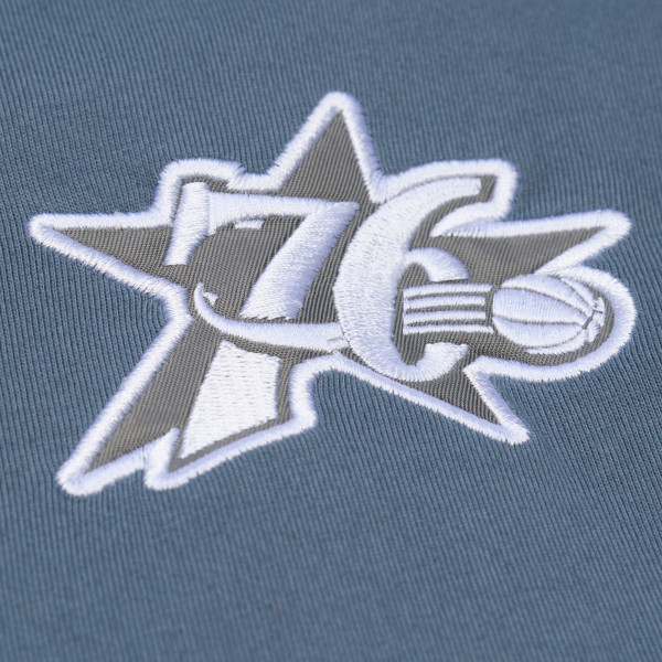 Футболка Philadelphia 76ers Mitchell & Ness Gray Thunderstorm Short Sleeve