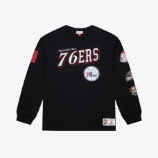 Philadelphia 76ers Mitchell & Ness Black SP26 NBA NBA TRAINING CAMP LS TEE