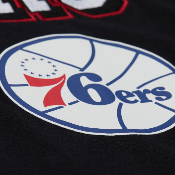 Philadelphia 76ers Mitchell & Ness Black SP26 NBA NBA TRAINING CAMP LS TEE