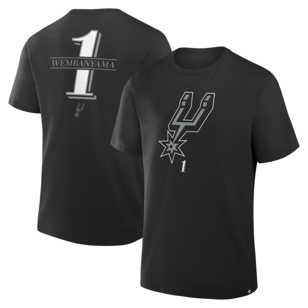 Футболка San Antonio Spurs Victor Wembanyama Black In The Paint Legacy