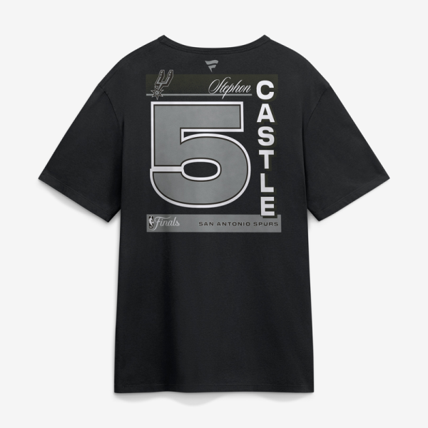Футболка San Antonio Spurs Stephon Castle Black 2026 NBA Finals Legacy