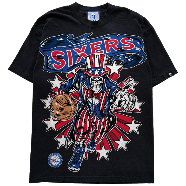 Футболка Philadelphia 76ers Warren Lotas Black Stars and Stripes