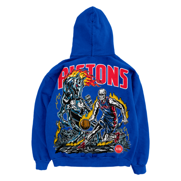 Detroit Pistons Warren Lotas Blue Horsepower Hoodie