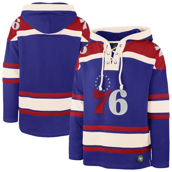 Толстовка Philadelphia 76ers 47 Royal Superior Lacer
