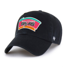 Бейсболка San Antonio Spurs 47 Black Hardwood Classics Clean Up