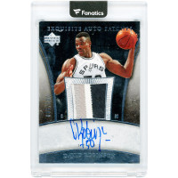 Карточка David Robinson San Antonio Spurs Autographed 2006 Upper Deck Exquisite Collection Exquisite Auto Patches GU Relic #AP-DR #66/100