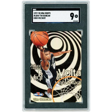 Карточка Tim Duncan San Antonio Spurs 1997-98 Skybox NBA Hoops High Voltage #15 SGC Authenticated 9