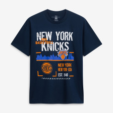 Футболка Unisex New York Knicks Stadium Essentials Navy Hideout Boxy