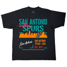 Футболка Unisex San Antonio Spurs Stadium Essentials Black Hideout Boxy