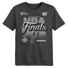 Футболка Preschool San Antonio Spurs Outerstuff Charcoal 2026 NBA Western Conference Champions Authentic Locker Room