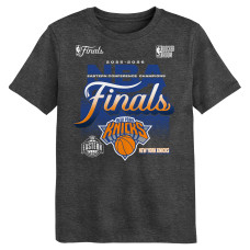 Футболка Preschool New York Knicks Fanatics Charcoal 2026 NBA Eastern Conference Champions Authentic Locker Room