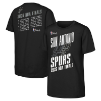 Подростковая San Antonio Spurs Outerstuff Black 2026 NBA Finals Roster T-Shirt