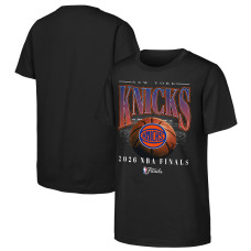 Подростковая New York Knicks Outerstuff Black 2026 NBA Finals Bold T-Shirt