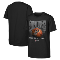 Подростковая San Antonio Spurs Outerstuff Black 2026 NBA Finals Bold T-Shirt