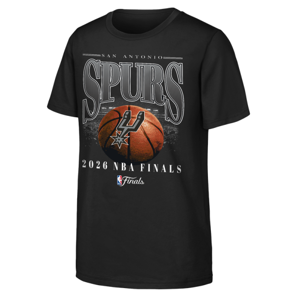 Подростковая San Antonio Spurs Outerstuff Black 2026 NBA Finals Bold T-Shirt