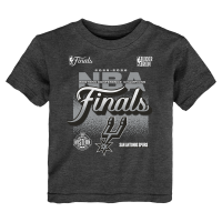 Детская San Antonio Spurs Outerstuff Charcoal 2026 NBA Western Conference Champions Authentic Locker Room T-Shirt