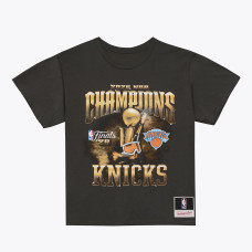 Футболка New York Knicks Mitchell & Ness Black 2026 NBA Finals Champions