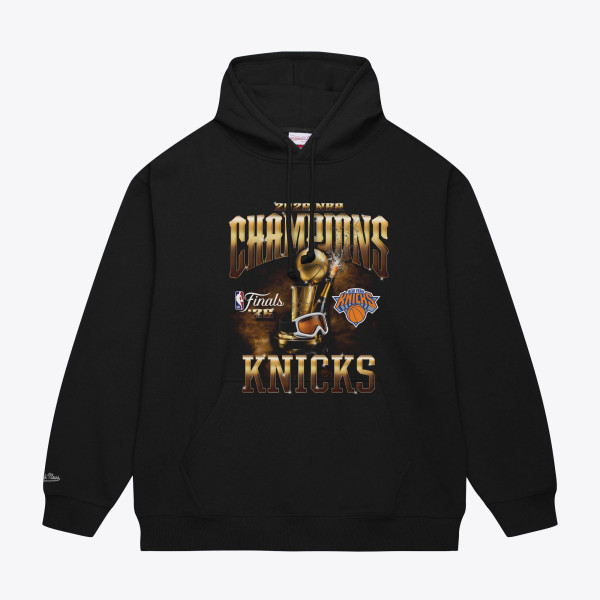 Толстовка New York Knicks Mitchell & Ness Black 2026 NBA Finals Champions