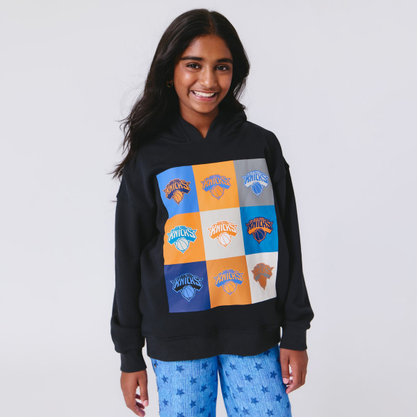 Подростковая New York Knicks Terez Black Technicolor Hoodie