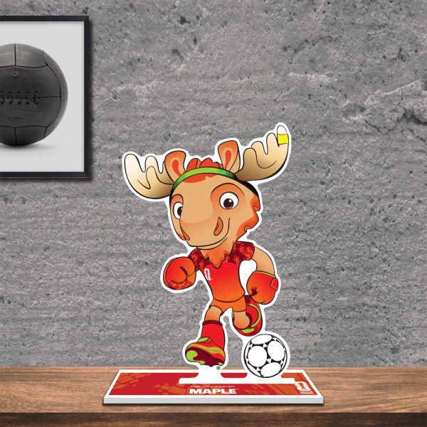 FIFA Maple World Cup 2026 Kicking Mascot Standee