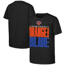 Подростковая New York Knicks Outerstuff Black Marquee T-Shirt