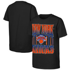 Подростковая New York Knicks Outerstuff Black Primetime T-Shirt
