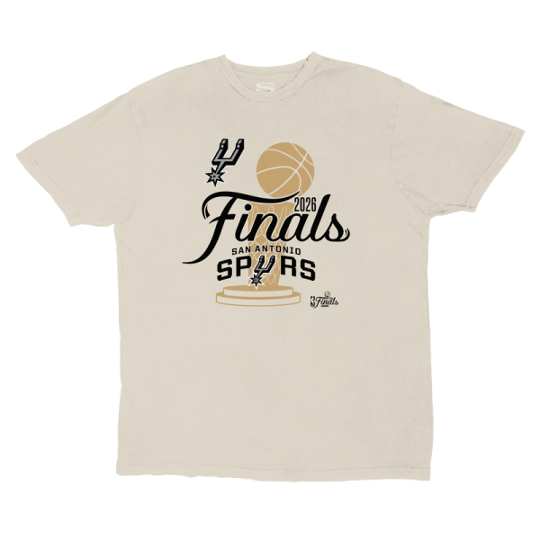 Футболка Unisex San Antonio Spurs Stadium Essentials White 2026 NBA Finals Cruise Vintage