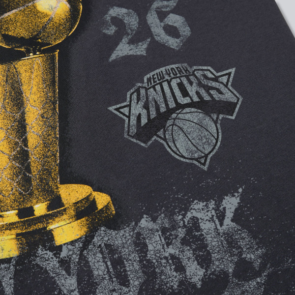 Футболка New York Knicks Nike Gray 2026 NBA Finals Champions Authentic Locker Room Limited Edition On Court