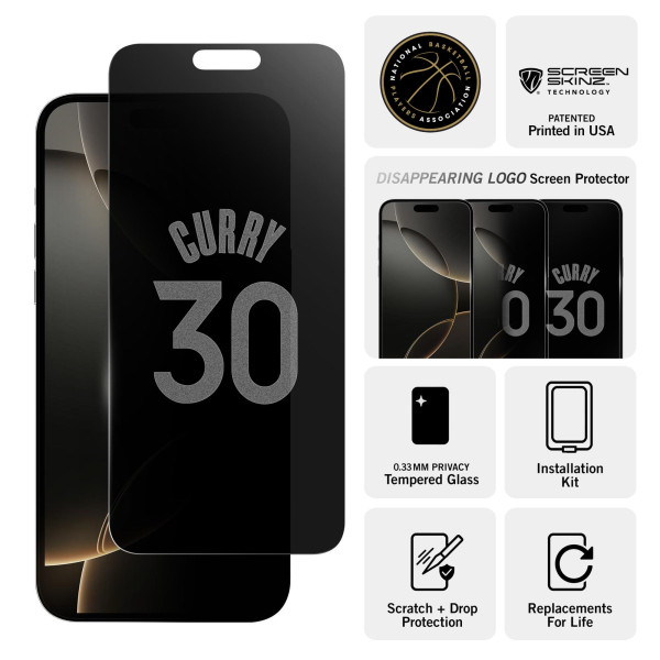 Защитное стекло Golden State Warriors Stephen Curry Privacy
