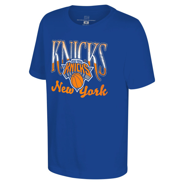Подростковая New York Knicks Stadium Essentials Royal Sky High T-Shirt
