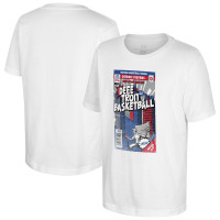Подростковая Detroit Pistons Stadium Essentials White Comic Book Cover T-Shirt