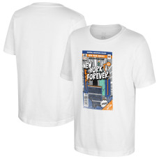 Подростковая New York Knicks Stadium Essentials White Comic Book Cover T-Shirt