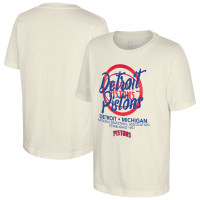 Подростковая Detroit Pistons Stadium Essentials Natural Wallscript T-Shirt