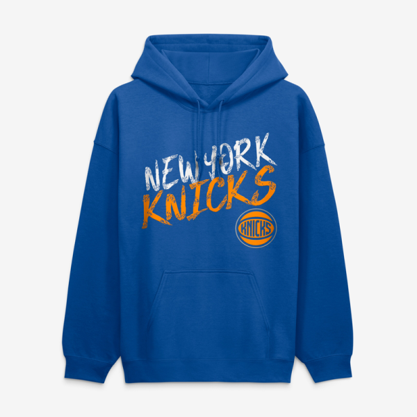 Толстовка New York Knicks Jalen Brunson Blue Hustle Name & Number