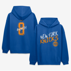 Толстовка New York Knicks OG Anunoby Blue Hustle Name & Number